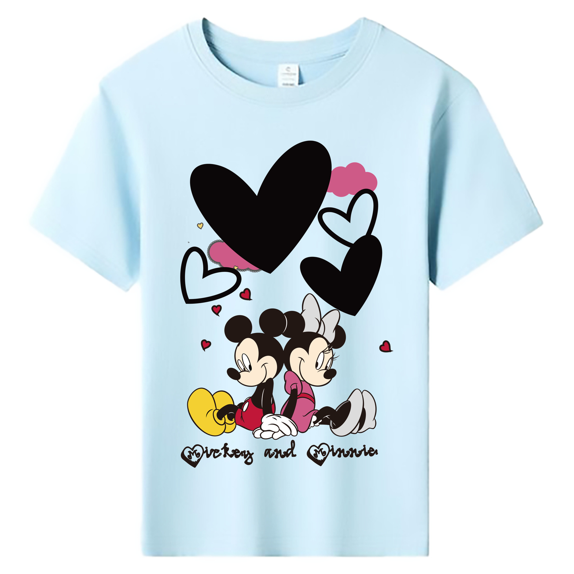 ミッキーマウス Mickey Mouse 綿100％キッズTシャツ（フロントプリント）